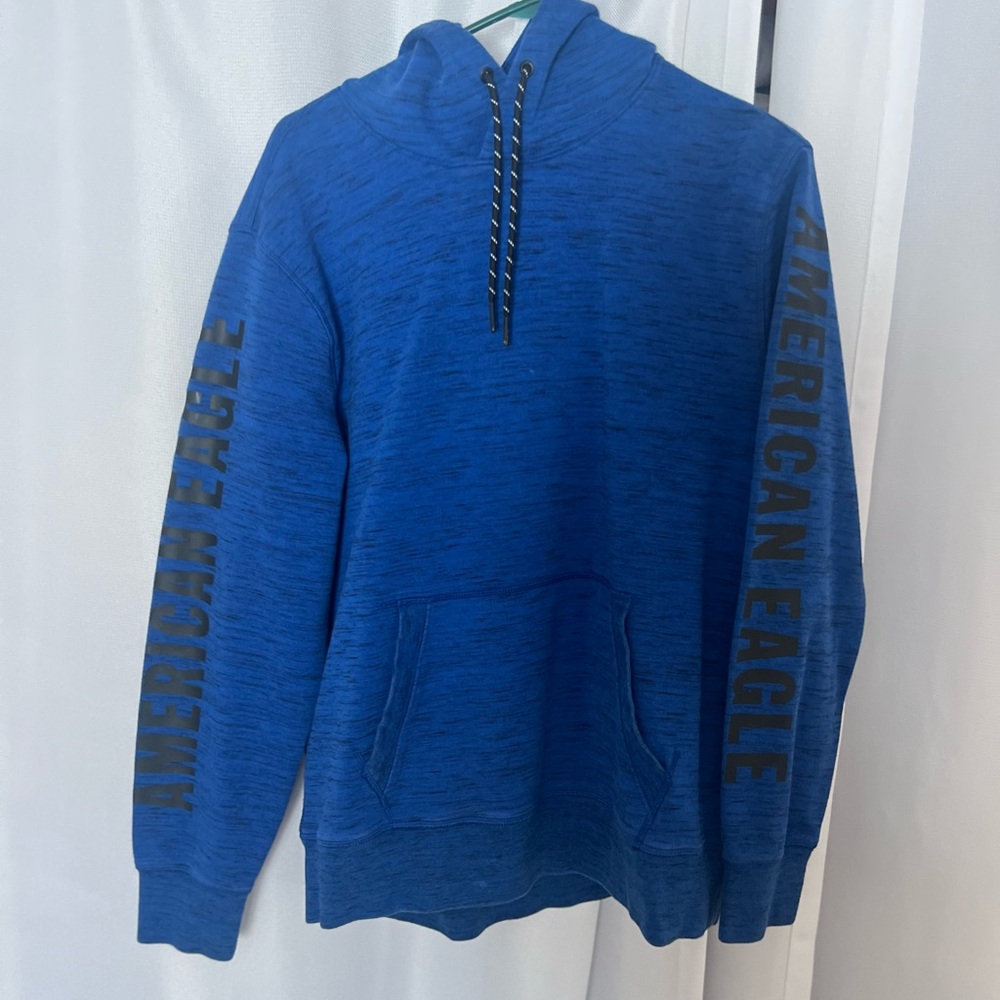 American Eagle Outfitters Blue and Black Sporty Hoodie